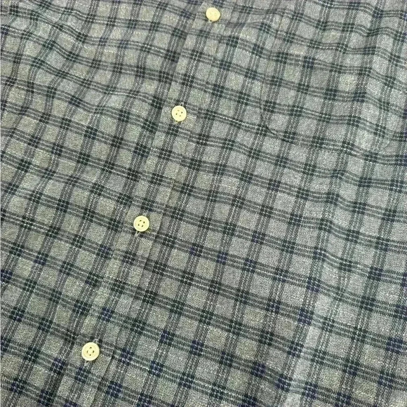 Charles Tyrwhitt button up shirt. Men’s size medium, extra slim fit. Blue plaid. - Picture 4 of 6